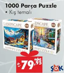 1000 PARÇA PUZZLE KIŞ TEMALI fiyat ve kampanya bilgisi